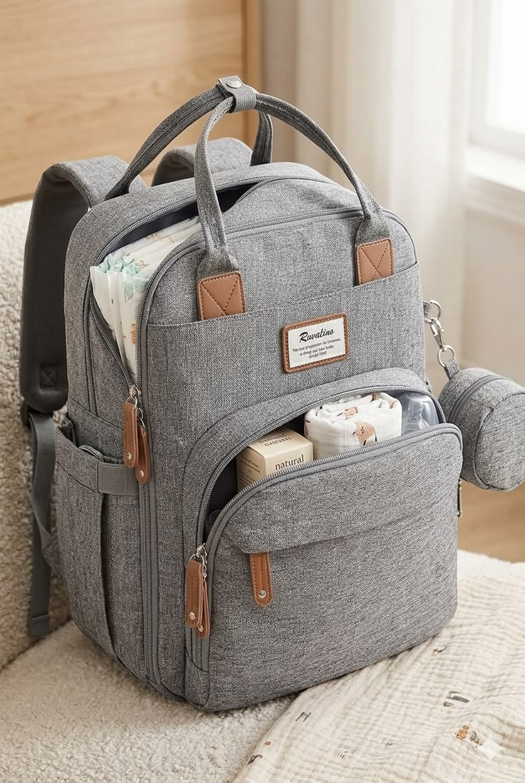 Machine-Washable Diaper Bag Deluxe Edition