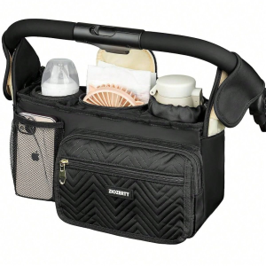 Machine-Washable Stroller Organizer Deluxe Edition